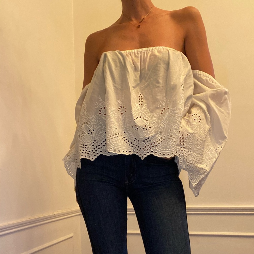 Zara off the shoulder top